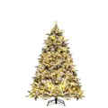 Costway Künstlicher Weihnachtsbaum mit 250 Led-Lichtern Grün 180cm