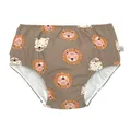 LÄSSIG Baby-und Kleinkind-Schwimmwindel Badewindel Badehose mit Windel mit UV-Schutz Wild Cats choco 13-18 Monate