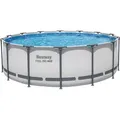 Steel Pro MAXTM Solo Pool ohne Zubehör Ø 427 x 122 cm, lichtgrau, rund