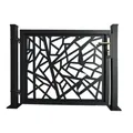 Einzeltor "Amsterdam", Aluminium, BxH: 120 x 110 cm - schwarz