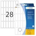 Herma - Universaletikett 13 X 40 Mm (b X H) Nicht Wieder Ablösbar Papier Weiß 896 Etik./pack.