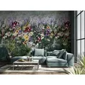 Fototapete MARBURG "Poppy", bunt (grün, multi), B:3,18m L:3,4m, Vlies, Tapeten, moderne Tapete für Wohnzimmer Schlafzimmer Küche