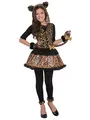 amscan 4tlg. Kostüm "Sassy Spots" in Schwarz/ Braun, Größe 164-176, braun/schwarz, Kinder