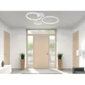 Schwenkbare LED Deckenleuchte dimmbar über Schalter, Wohnzimmerlampe Weiß matt