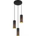 Hängeleuchte Crocky Schwarz/Goldfarben max. 40Watt