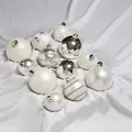 Christbaumkugel - Weihnachtskugel - Glas - 3 Größen - glänzend matt glitzernd - ...