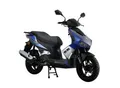 Alpha Motors Mofaroller Mustang FI 50 ccm 25 kmh EURO 5 blau-grau