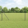 vidaXL Eurozaun Grau 1,2x25 m Stahl