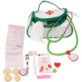 Götz 3402940 Doktortasche - 42-teilige Arzttasche mit Stethoskop, Thermometer, Spritze, Pflaster, Binde & vielen mehr - Spielzeug Arztkoffer für Kinder ab 3 Jahren
