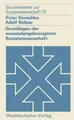 Grundlagen der anwendungsbezogenen Sozialwissenschaft Peter Derschka