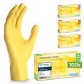 ARNOMED RAINBOW NITRIL SUNFLOWER YELLOW Nitrilhandschuhe gelb puderfrei, VE 100 Stück 8/M
