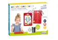 Beleduc Magnetboard 2in1, Magnetspiel - zweiseitig bespielbar, Magnetisches Lernspiel & Maltafel für Kinder, Kreatives Spielen & Zeichnen, fördert Fantasie und Feinmotorik, ab 3 Jahren