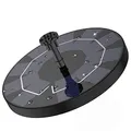 AISITIN Solarbrunnen für Draussen 2,5W, Solar Springbrunnen für Außen Eingebaute 1200 mAh Akku Teichpumpe Solar mit 10 Effekte Schwimmender Fontäne Pumpe mit 4 Stützstangen für Garten/Vogelbad/Teich