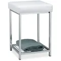 Relaxdays Hocker, Mehrfarbig, Metall, Kunststoff, 33x47x33 cm, Wohnzimmer, Hocker, Sitzhocker