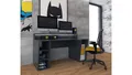 Computertisch Gaming PC-Tisch 1 Tezaur Schreibtisch Bürotisch in schwarz matt