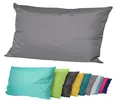 JACK Outdoor Lounge Kissen 30x50cm Dekokissen inkl. Füllung Wasserfest Sitzkissen Garten Stuhl Lotus Effekt, Farbe:Anthrazit
