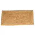 Casa Moro Jute Teppich Esha Natur 60 x 110 cm rechteckig | Teppich-Läufer Beige im Boho-Style aus Naturfaser Jute handgeflochten | Boho Chic Wohn-Deko Wohn-Teppich | MA6006