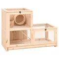vidaXL Hamsterkäfig 81x40x60 cm Massivholz Tanne