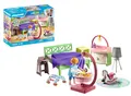 PLAYMOBIL MyLife 71609 Schlafzimmer mit Babyspielecke, und Zwei Figuren, zu über