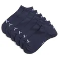 PUMA 3 Paar Unisex Herren Damen Sportsocken Kurzsocken Sneaker Socken, Farbe:Navy, Größe:39-42, Artikel:-321 navy