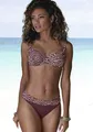 Bügel-Bikini-Top "Holly", mit Animalprint, Gr. 38 - Cup E, bordeaux bedruckt Cup E