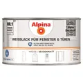 Alpina Weißlack ALPINA Weißlack, für Fenster & Türen, seidenmatt, 300ml