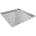 KWC AR Duschwanne, CAMPUS, Edelstahl, 900x59x900 mm, Bodenmontage