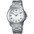 CASIO Chronograph Casio Uhr Unisex MTP-1259PD-7BEG Silber weiß