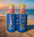 NIVEA SUN Schutz & Pflege Sonnenspray LSF 30 – 2x 200 ml – UVA/UVB-Schutz Neu