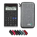 Casio fx-82 Solar II inkl. WYNGS Schutztasche Hellgrau - Wissenschaftlicher Taschenrechner - Basic Paket