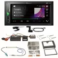 Pioneer DMH-A3300DAB Bluetooth WebLink MP3 USB DAB+ Einbauset für Audi TT 8J
