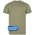 Alpenwert T-Shirt Herren Merino T-Shirt - mulesingfreie Wolle - hergestellt in Portugal (1 Pack) Antibakteriell, Anti-Schweiß-Geruch, Outdoor & Funktionsshirt grün M