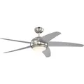 WESTINGHOUSE Westinghouse Deckenventilator Bendan Silber mit LED Beleuchtung und Fernbedienung