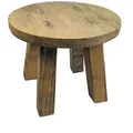 Echtholz Blumenhocker Rund Natur - 25 X 20 Cm - Deko Pflanzen Und Blumen Hocker Aus Holz