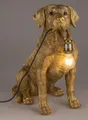 Tischleuchte Hund Labrador, gold - Tischlampe, Moderner Deko Stil, Tierleuchte