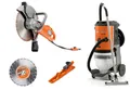 Husqvarna Elektro-Trennschleifer K 4000 Wet VAC-Absaugung + Sauger DE 110 Beton