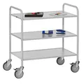 fetra 4882 Bürowagen grau 3 Ebenen 53,5 x 90,0 x 92,5 cm
