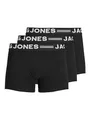 JACK & JONES Herren Unterhosen Shorts Boxershorts Trunks 3er Pack, Farbe:Schwarz, Wäschegröße:L, Artikel:- Black Waistband