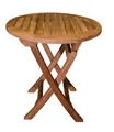 Strandkorb-King Gartentisch Teakholz Tisch SANANA 70cm