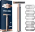 King C. Gillette Rasierhobel + 5 Ersatzklingen