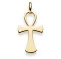 Schmuck Krone Kettenanhänger Anhänger ägyptisches Kreuz aus 750 Gelbgold, Gold 750