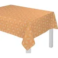 Adam Tischdecke Retro Floret (1-tlg), aus 100% Bio-Baumwolle gelb eckig | 120 cm x 120 cm