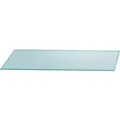 Kristall-Form Wandablage Klarglas 50 cm x 14 cm Geschraubt