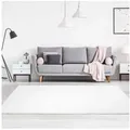 Carpet City Teppich Moda Soft 2081, rechteckig, Höhe: 11 mm, Kurzflor, Uni-Farben, Weicher Flor weiß 120 cm x 160 cm x 11 mm