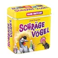 646091 Schräge Vögel, pfiffigfieses Kartenspiel, MiniSpiel in handlicher Meta...
