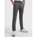 Tommy Hilfiger für Herren. MW0MW28883 Bleecker Chino-Hose aus grauer Stretch-Baumwolle (31/34), Lässig, Bio-Baumwolle, Nachhaltig