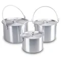 AceCamp Grilltopf Camping Topfset aus Aluminium, 3-teilig, 4L 8L 12L, Aluminium (Set, 3-tlg., 3 Töpfe in den Größen 4 L, 8 L und 12 L), 3-teilig, 4 L, 8 L, 12 L, Aluminium, leicht