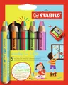 STABILO  882/05-2 STABILO Multitalentstift woody 3 in 1 duo, 5er Karton-Etui