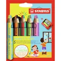 Duo Buntstift, Wasserfarbe und Wachsmalkreide - STABILO woody 3 in 1 duo