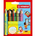 Duo Buntstift, Wasserfarbe & Wachsmalkreide - STABILO woody 3 in 1 duo -